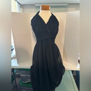 White House Black Market Black Backless Dress
